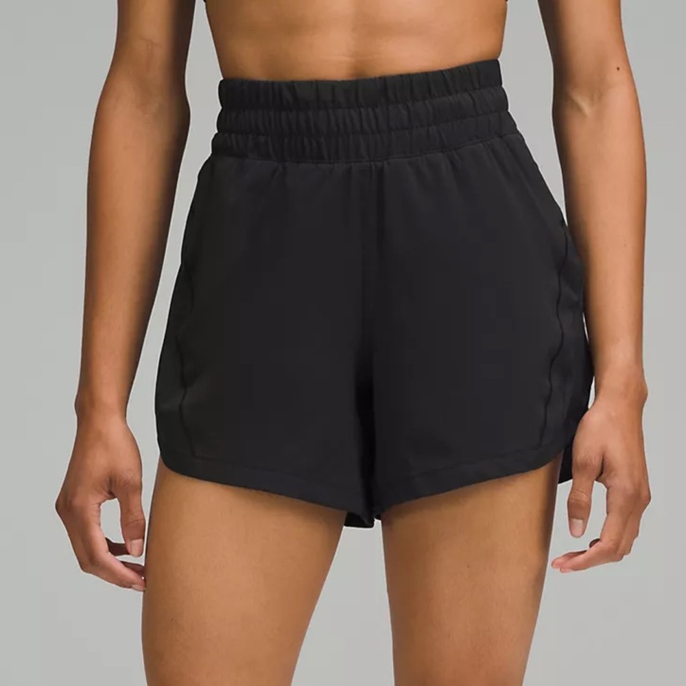 Lululemon Track That Shorts High Rise 5” Inseam Black Size 10